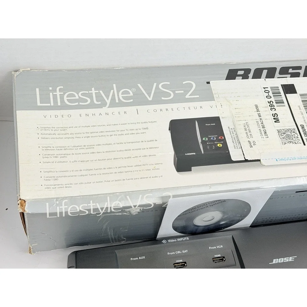 Bose Lifestyle VS-2 Video Enhancer HDMI Upscaler AM298521 w/ Box Manual Cables